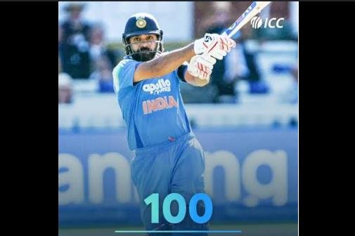 హిట్ మ్యాన్ రికార్డు సెంచరీ